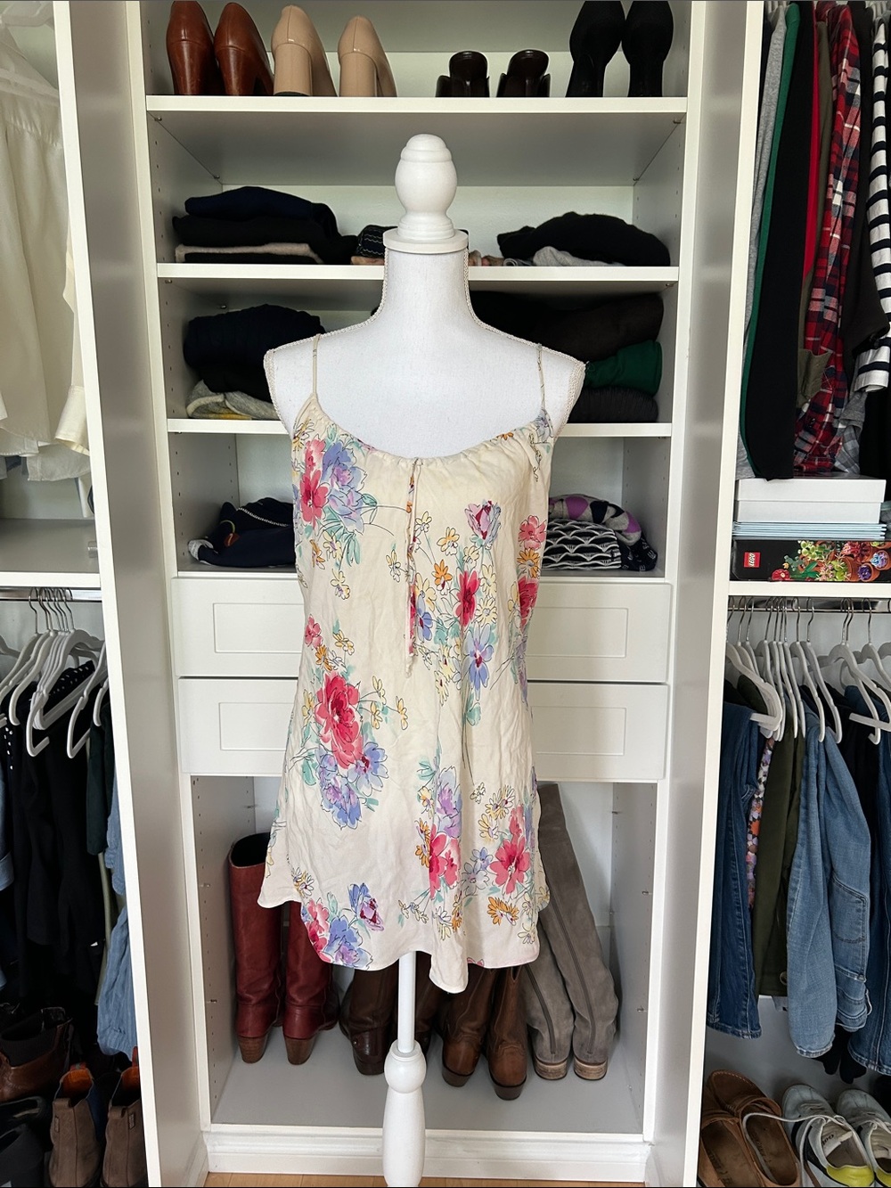 Vintage Malizia by La Perla BABYDOLL watercolor slip